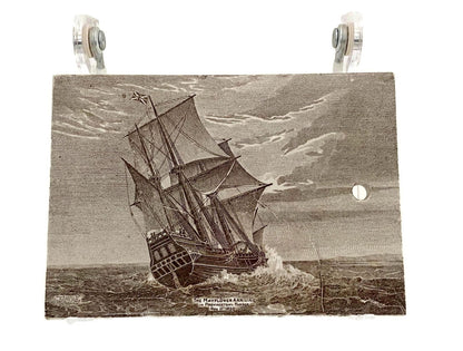 Antique Ceramic Calendar Tile - 1910 The Mayflower - Duckwells