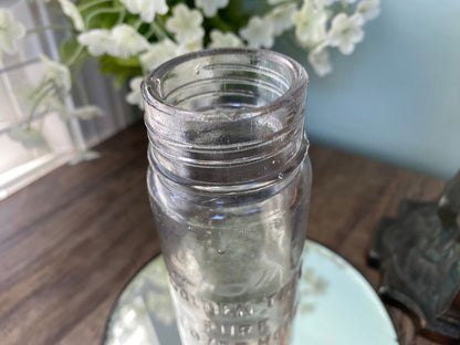 Antique New England Syrup Glass Bottle - Duckwells