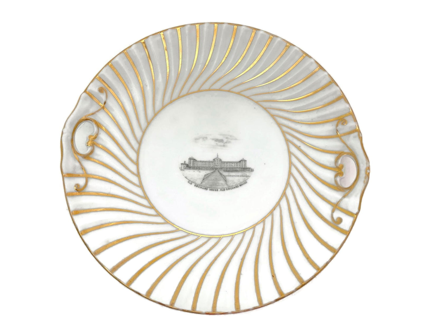 Antique Old Orchard Beach Maine Souvenir Dish - Duckwells