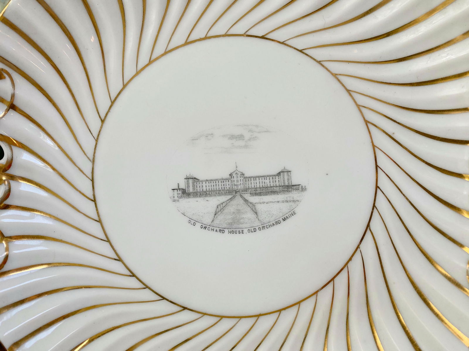 Antique Old Orchard Beach Maine Souvenir Dish - Duckwells