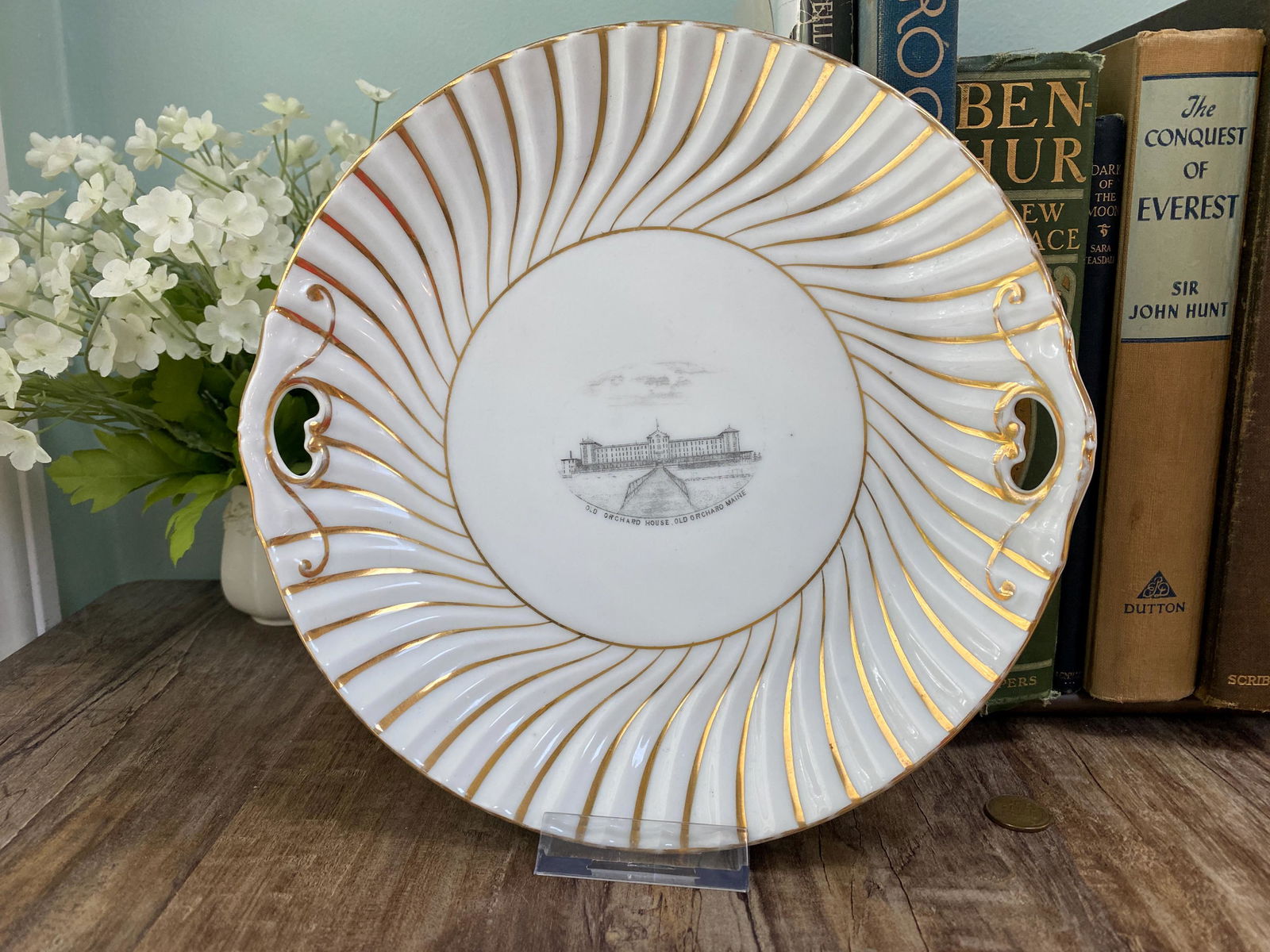 Antique Old Orchard Beach Maine Souvenir Dish - Duckwells