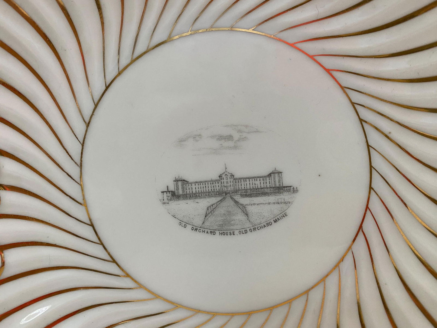 Antique Old Orchard Beach Maine Souvenir Dish - Duckwells