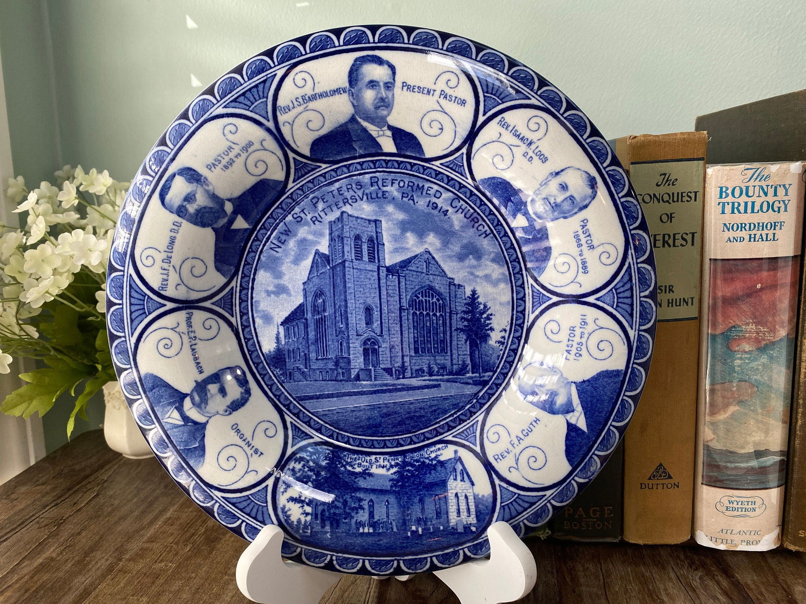 Antique Rittersville Pennsylvania Historical Plate - Duckwells