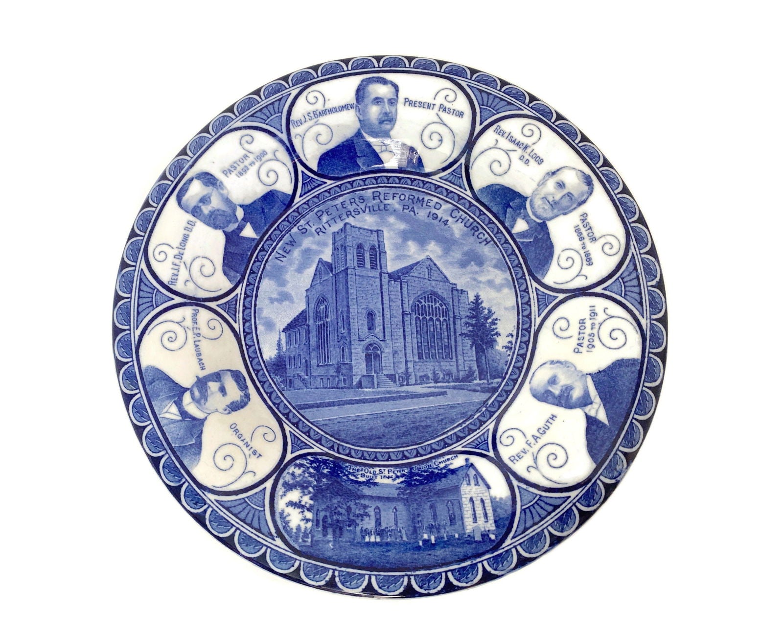 Antique Rittersville Pennsylvania Historical Plate - Duckwells