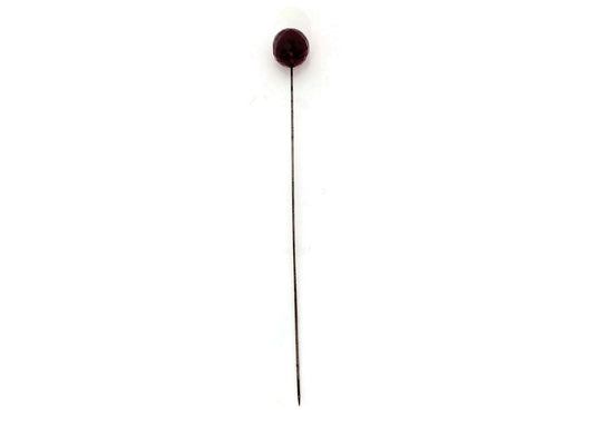 Antique Victorian Purple Faceted Glass Hat Pin - Duckwells