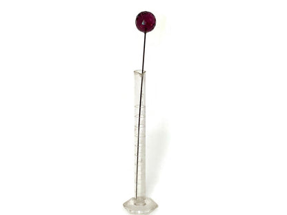 Antique Victorian Purple Faceted Glass Hat Pin - Duckwells