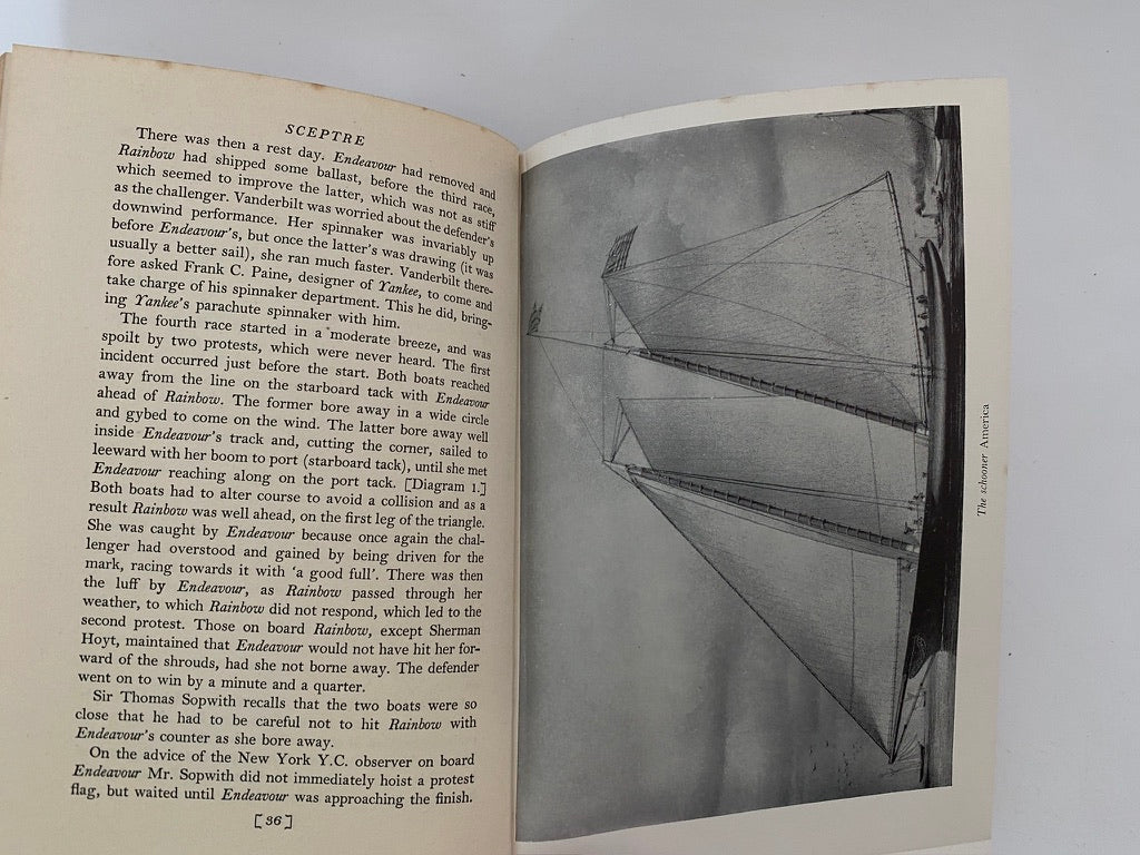Vintage Sailing History Book, Sceptre, The Seventeenth Challenger at Duckwells