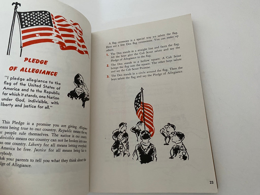 Vintage 1954 Wolf Cub Scout Book at Duckwells