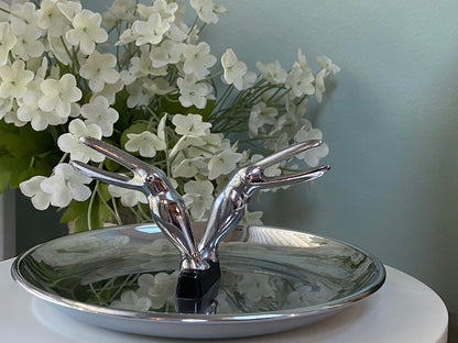 Midcentury Chrome Ashtray, Pincherette by Hamilton at Duckwells