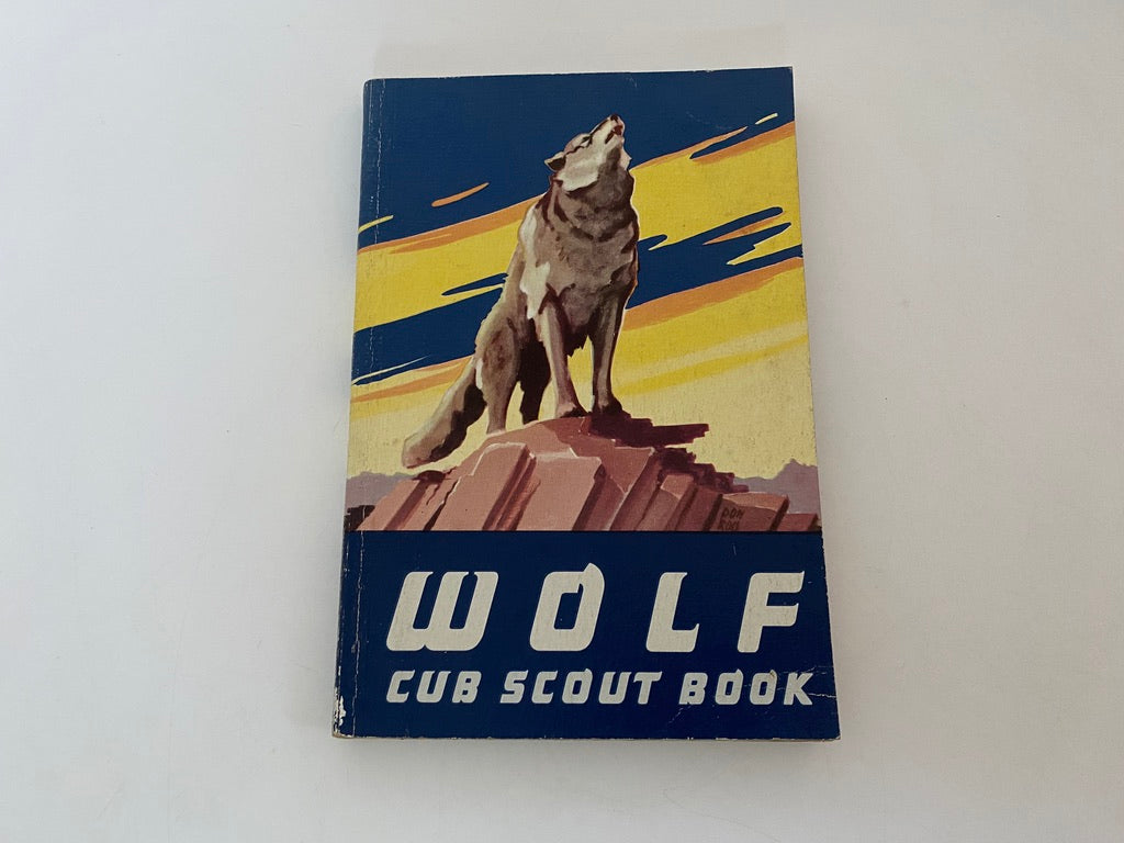 Vintage 1954 Wolf Cub Scout Book at Duckwells