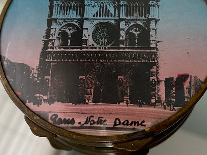 Midcentury Notre Dame Mirrored Compact at Duckwells