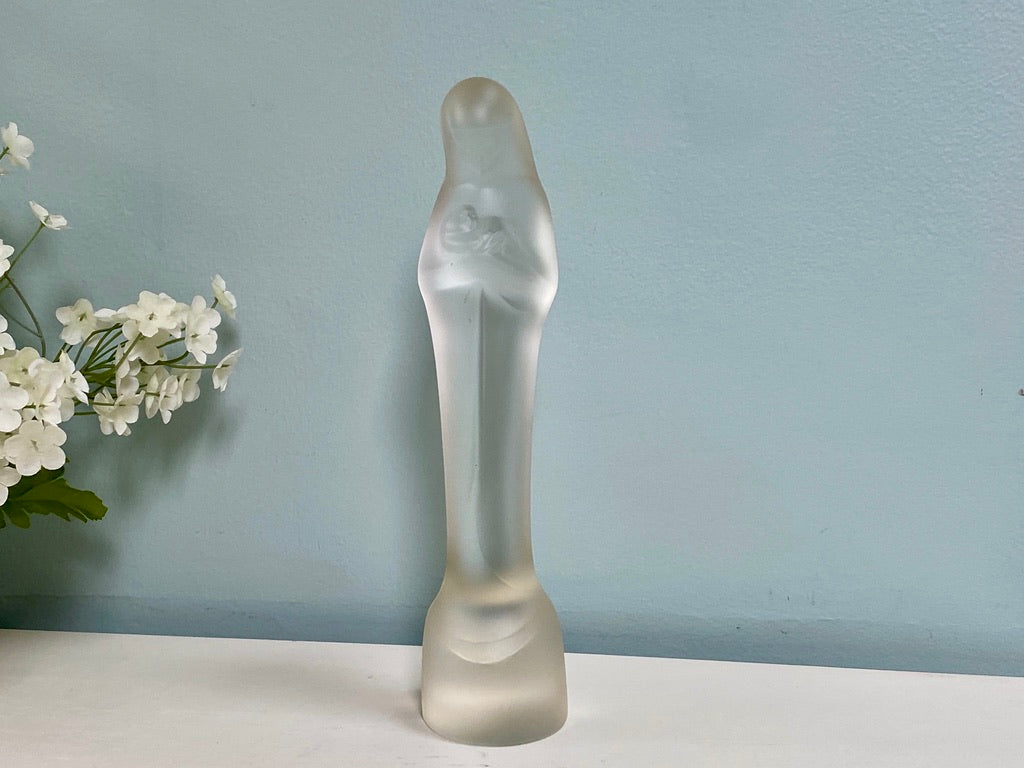 Vintage Madonna and Child Glass Figurine by Leerdam at Duckwells