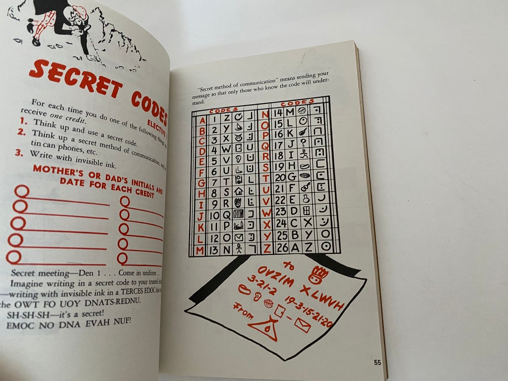 Vintage 1954 Wolf Cub Scout Book at Duckwells