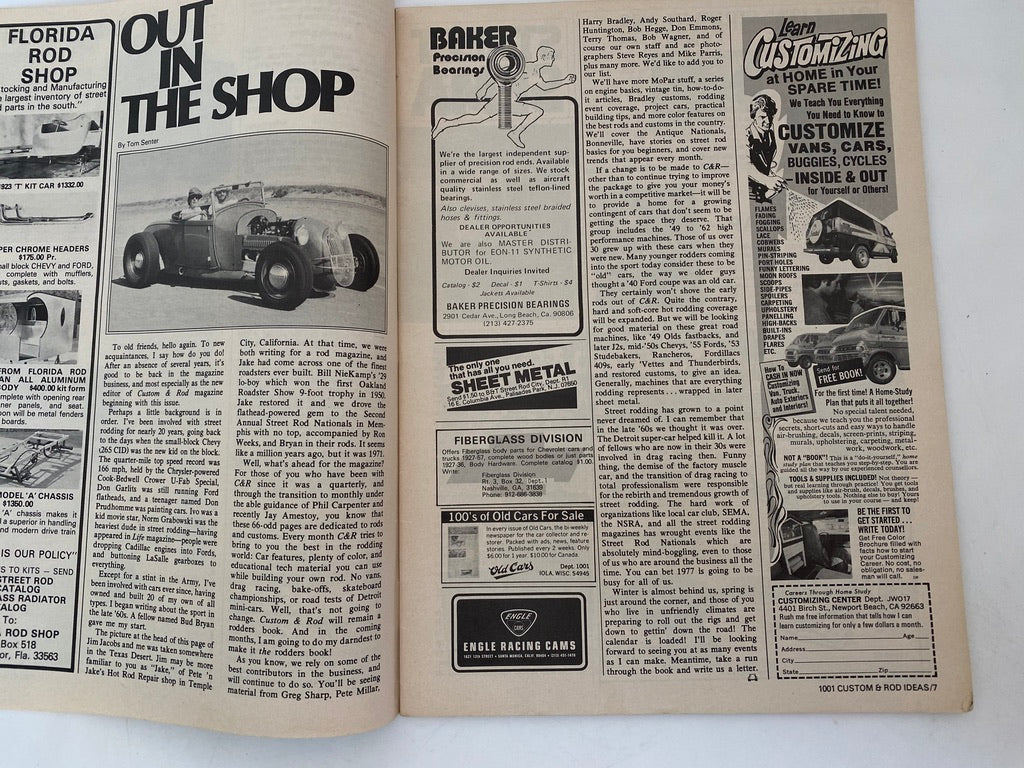 Vintage Rod Ideas Magazine February 1977, Custom Cars at Duckwells