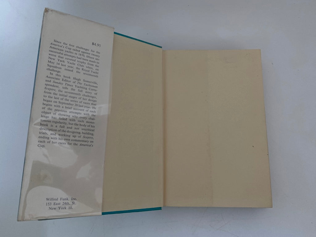 Vintage Sailing History Book, Sceptre, The Seventeenth Challenger at Duckwells