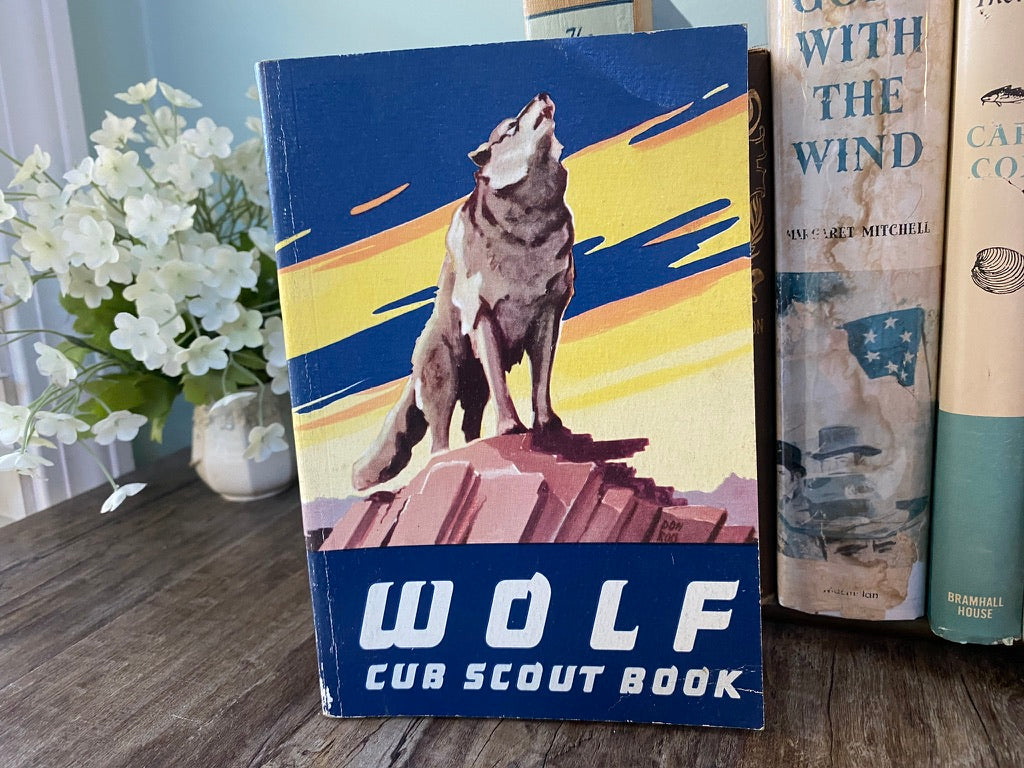 Vintage 1954 Wolf Cub Scout Book at Duckwells