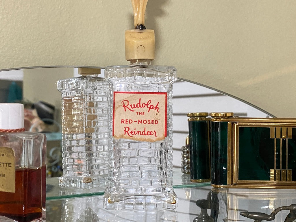 Vintage Rudolph Reindeer Toilet Water Bottle