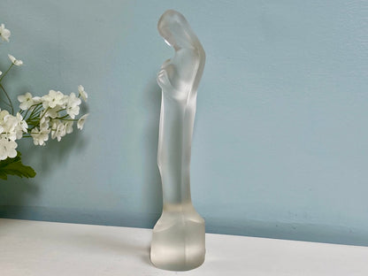 Vintage Madonna and Child Glass Figurine by Leerdam at Duckwells