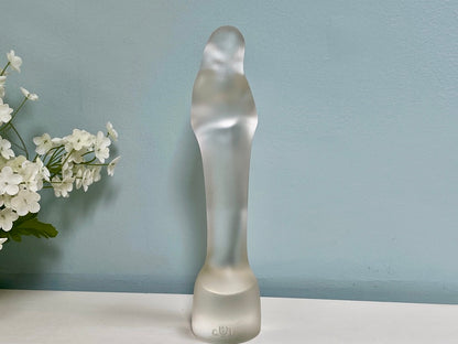 Vintage Madonna and Child Glass Figurine by Leerdam at Duckwells