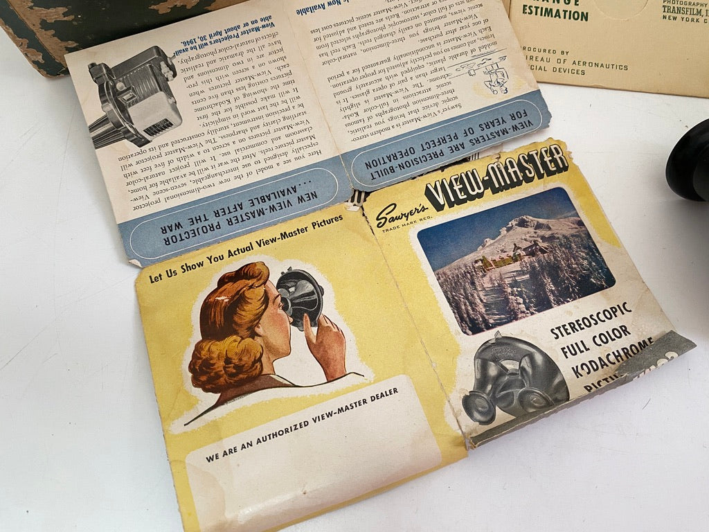 Vintage Sawyers View Master, 1940s US Navy Aviation Training Reels