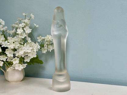 Vintage Madonna and Child Glass Figurine by Leerdam at Duckwells