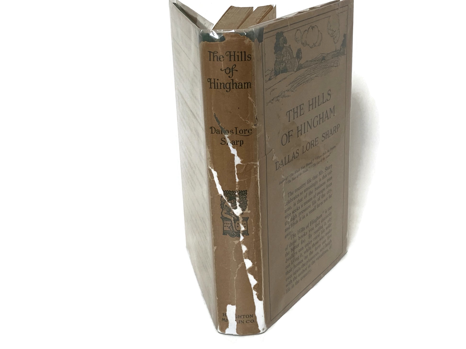 Antique First Edition Book "The Hills of Hingham" by Dallas Lore Sharp at Duckwells