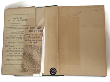 Antique First Edition Book "The Hills of Hingham" by Dallas Lore Sharp at Duckwells