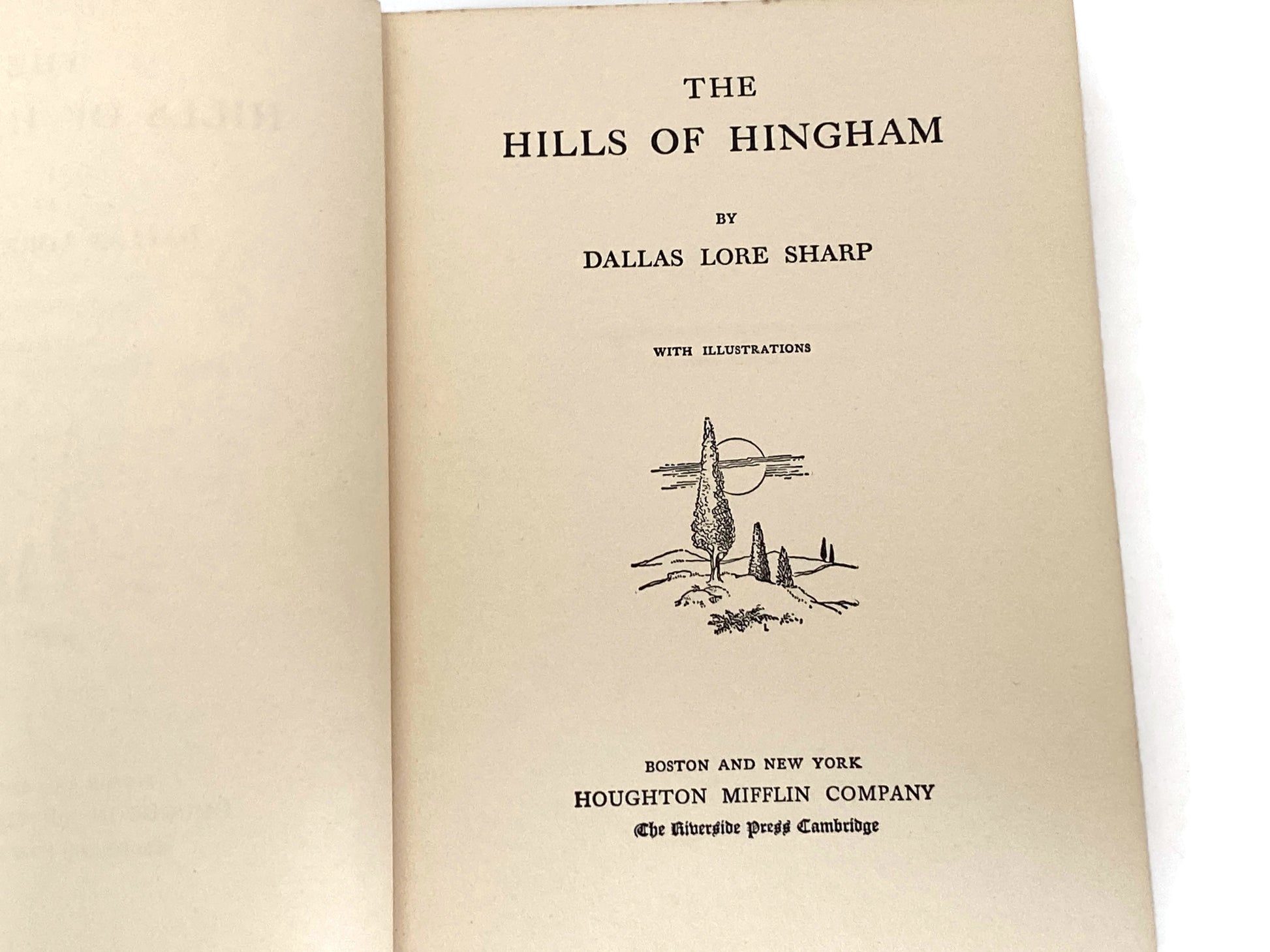 Antique First Edition Book "The Hills of Hingham" by Dallas Lore Sharp at Duckwells
