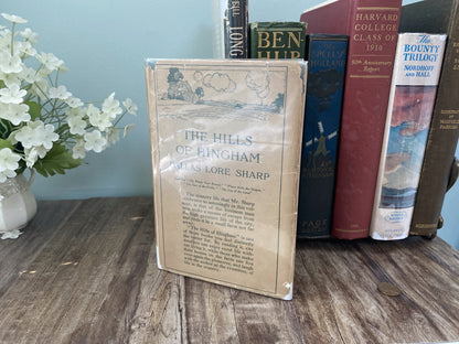 Antique First Edition Book "The Hills of Hingham" by Dallas Lore Sharp
