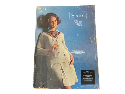 Midcentury 1969 Sears Roebuck Fall and Winter Catalog at Duckwells