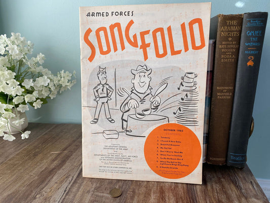 Midcentury Armed Forces Song Folio October 1962 - Duckwells