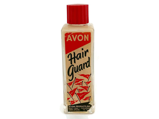 Midcentury Avon Hair Guard Glass Bottle - Duckwells