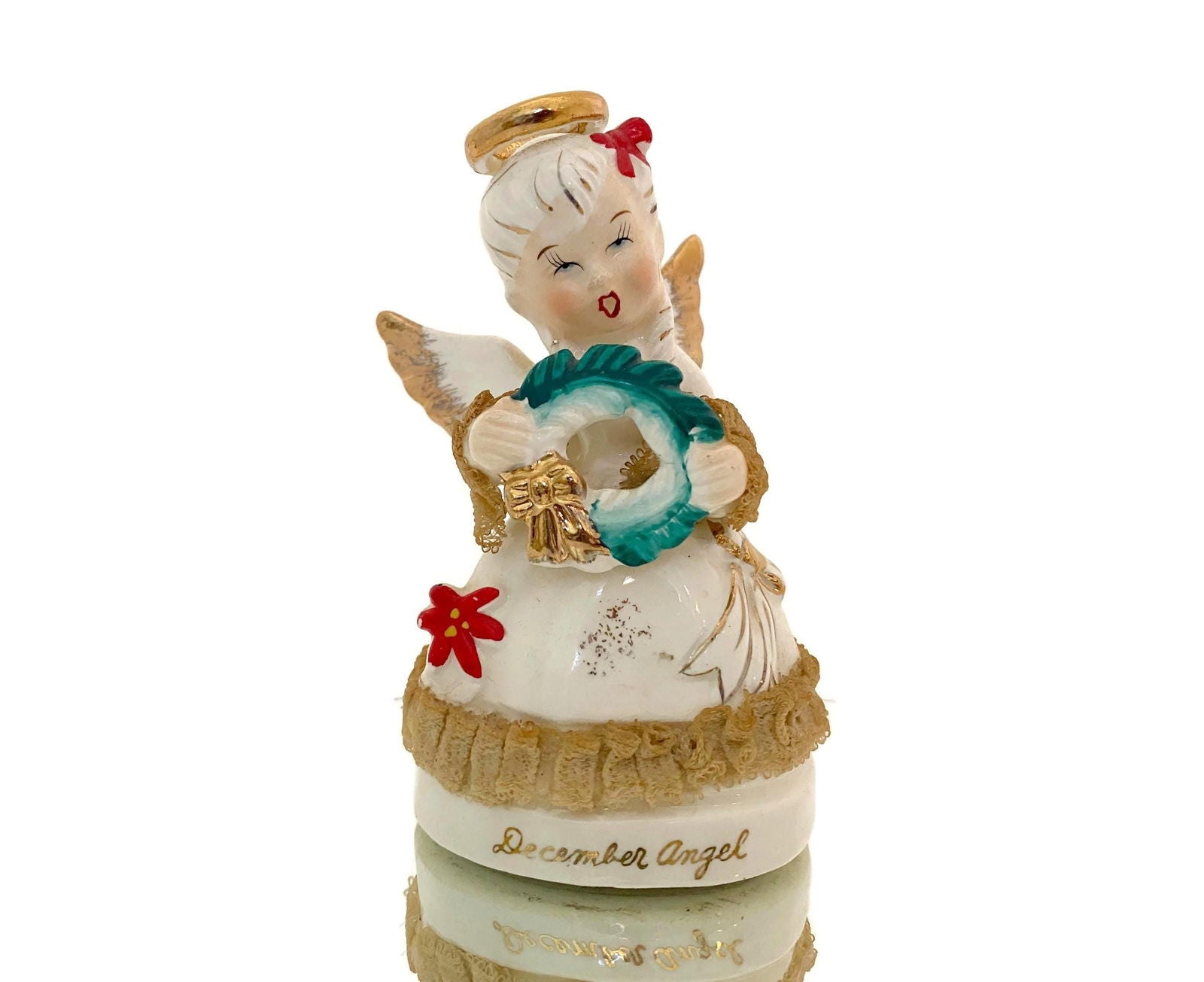 Midcentury Ceramic Birthday Angel December by ART Japan - Duckwells