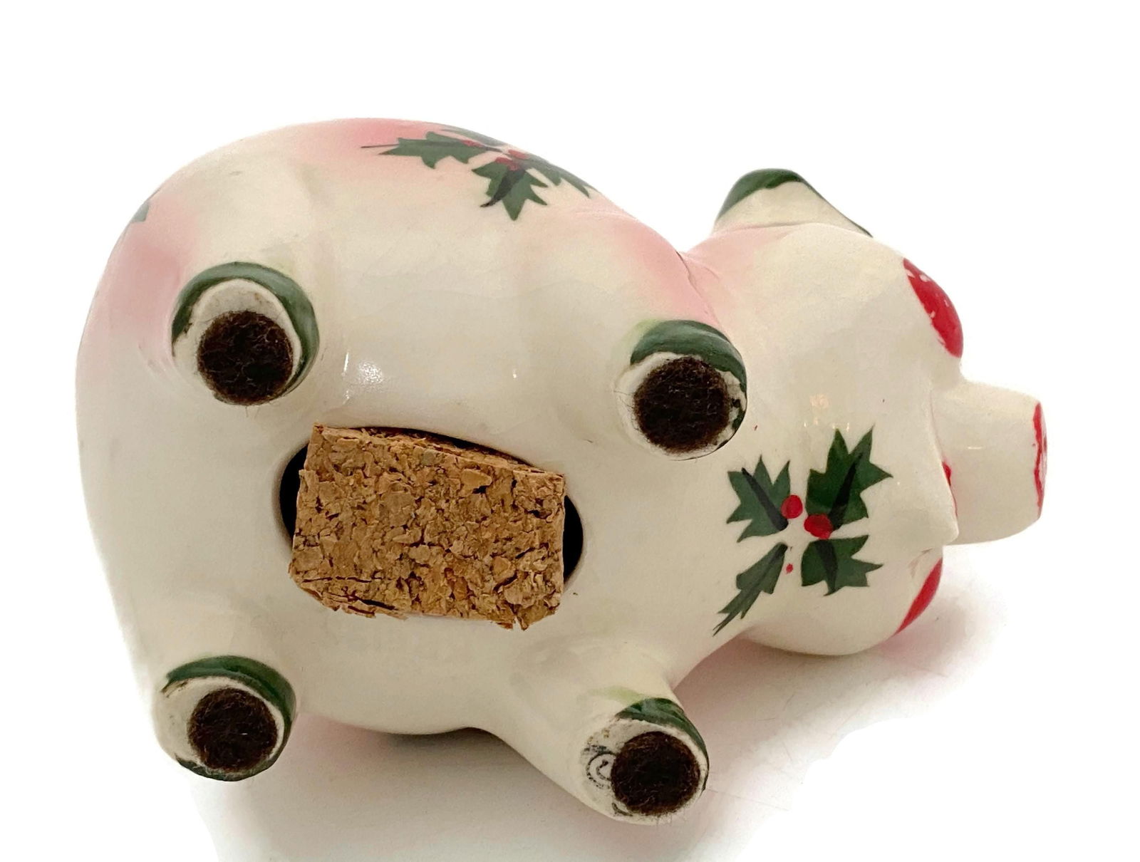 Midcentury Christmas Ceramic Piggy Bank by Kreiss - Duckwells