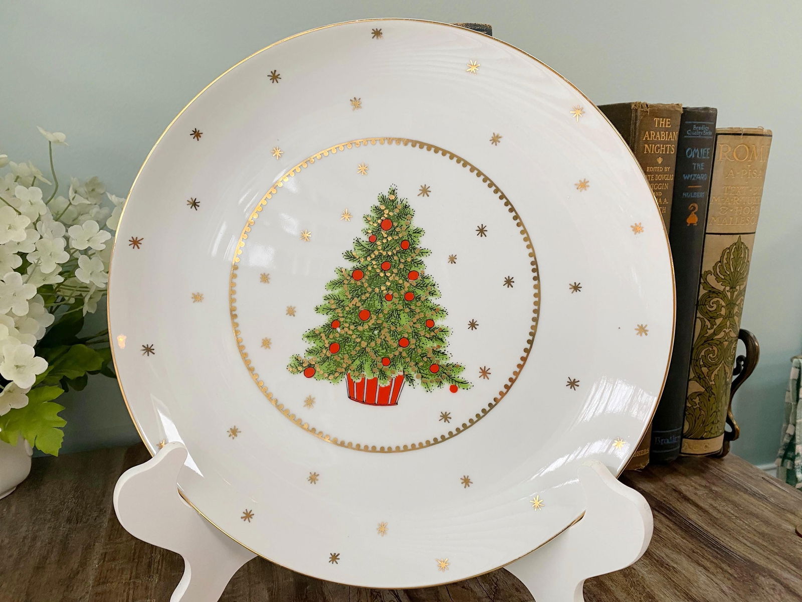 Midcentury Christmas Plate - Duckwells