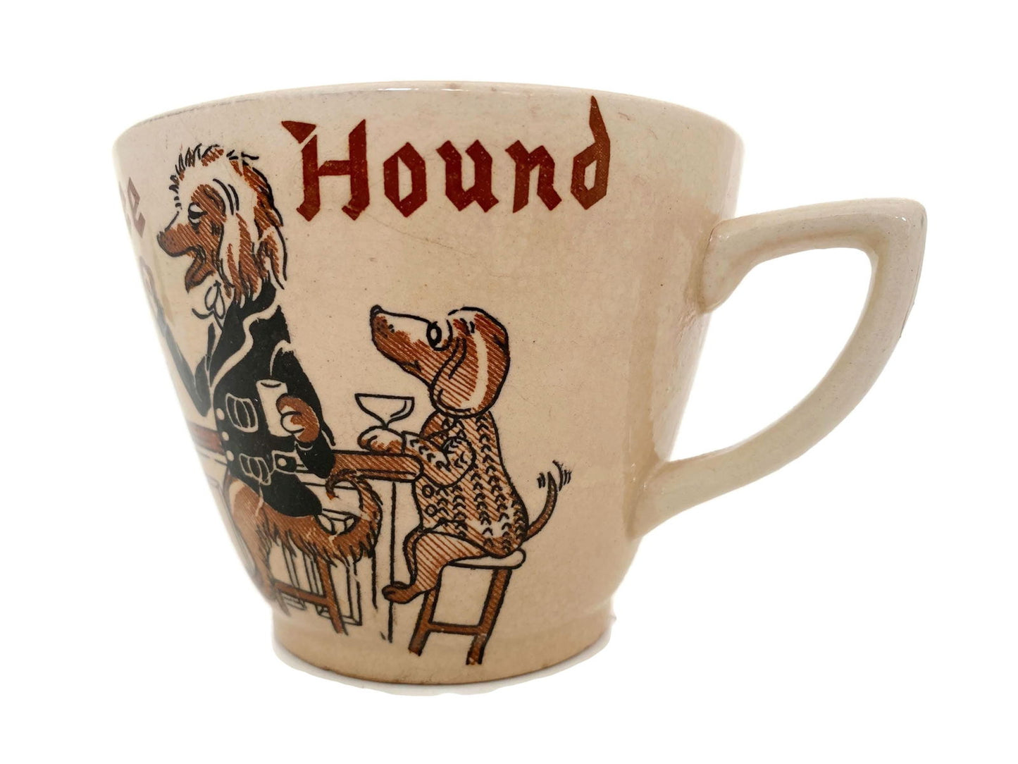Midcentury Coffee Hound Oversized Ceramic Mug - Duckwells