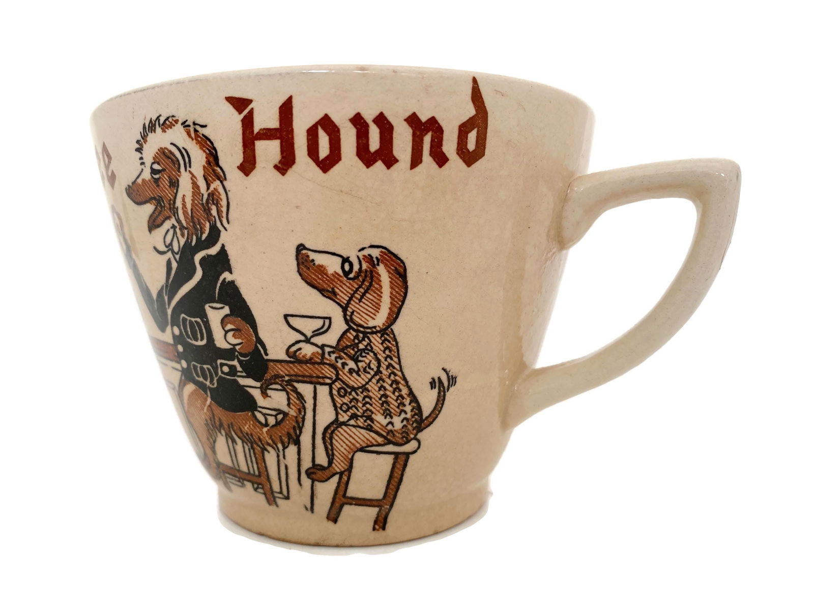 Midcentury Coffee Hound Oversized Ceramic Mug - Duckwells