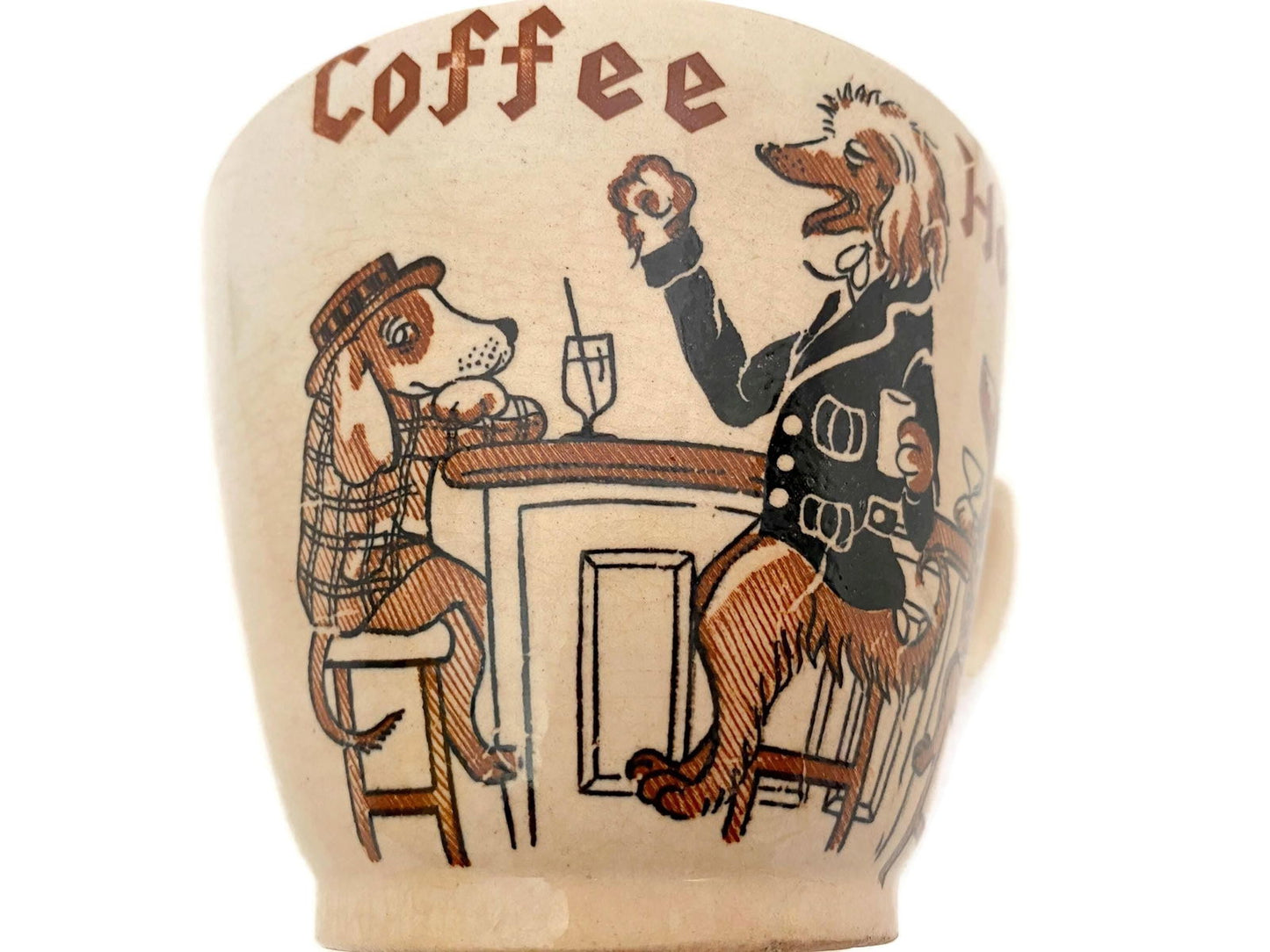 Midcentury Coffee Hound Oversized Ceramic Mug - Duckwells