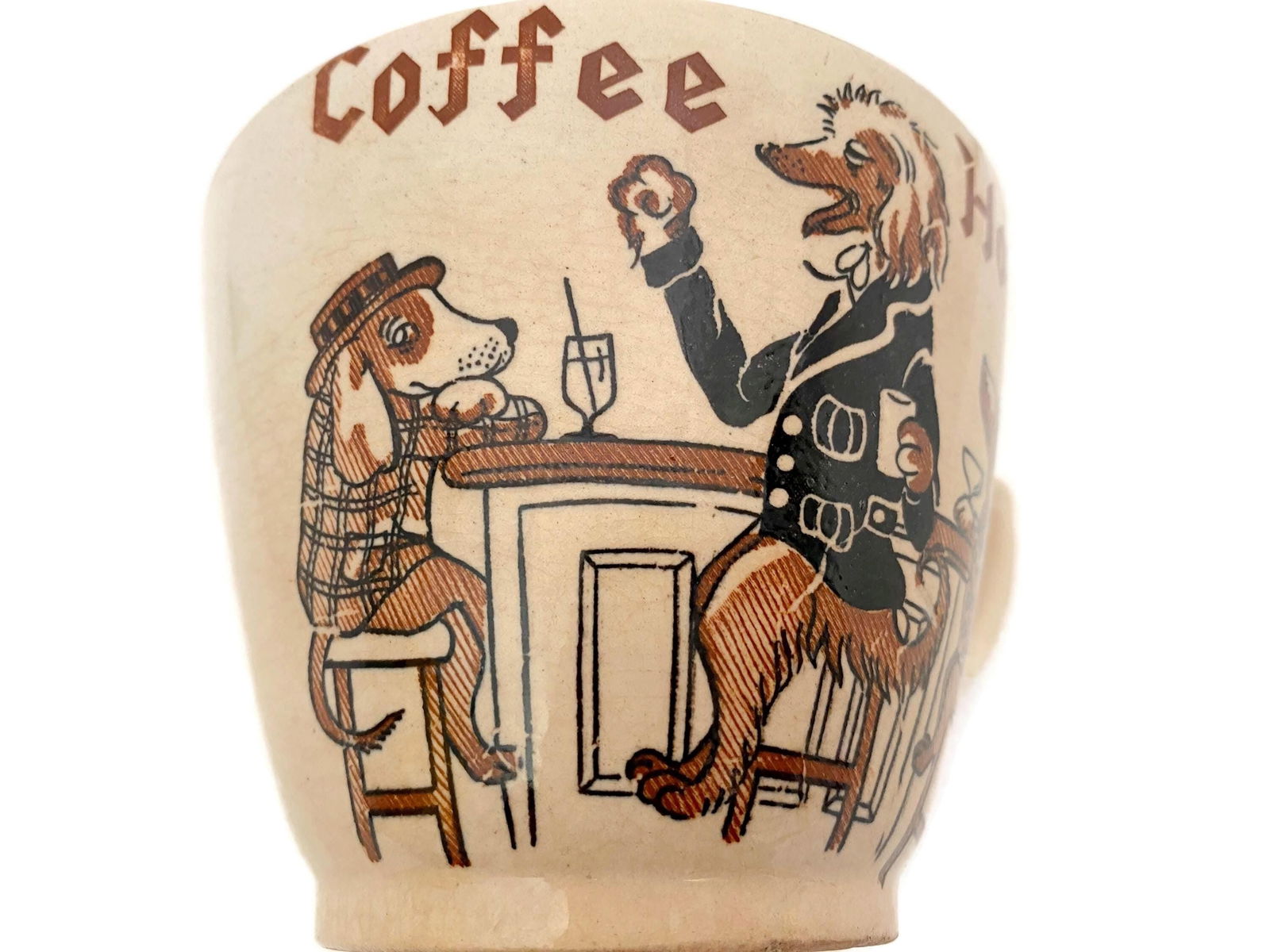 Midcentury Coffee Hound Oversized Ceramic Mug - Duckwells