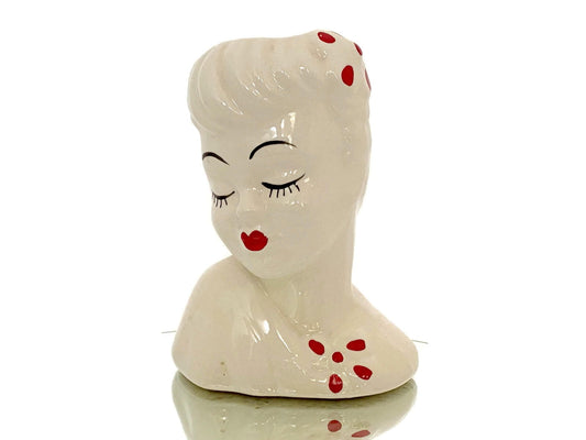 Midcentury Glamour Girl Head Vase at Duckwells