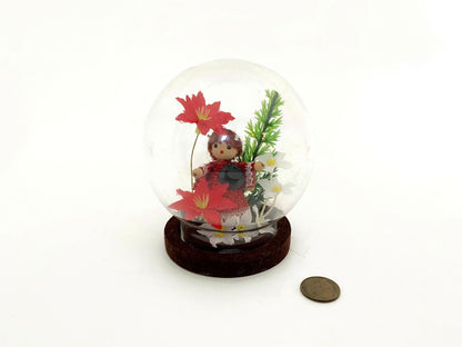 Midcentury Glass Globe Terrarium Kitsch Cloche - Duckwells