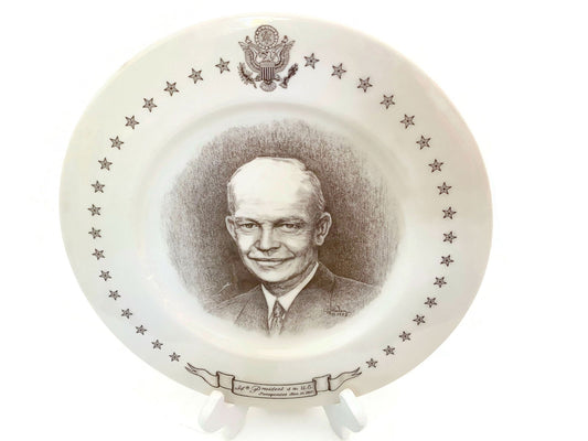 Midcentury President Dwight D. Eisenhower Collectible Plate at Duckwells