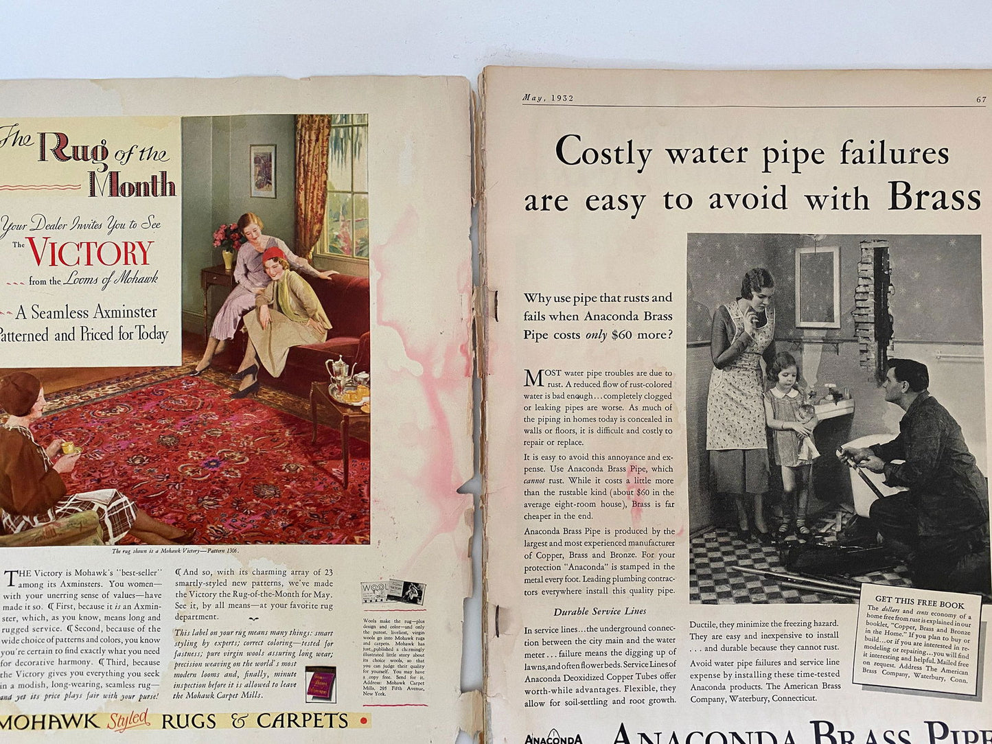 Vintage 1932 Magazine The American Home May Edition - Duckwells
