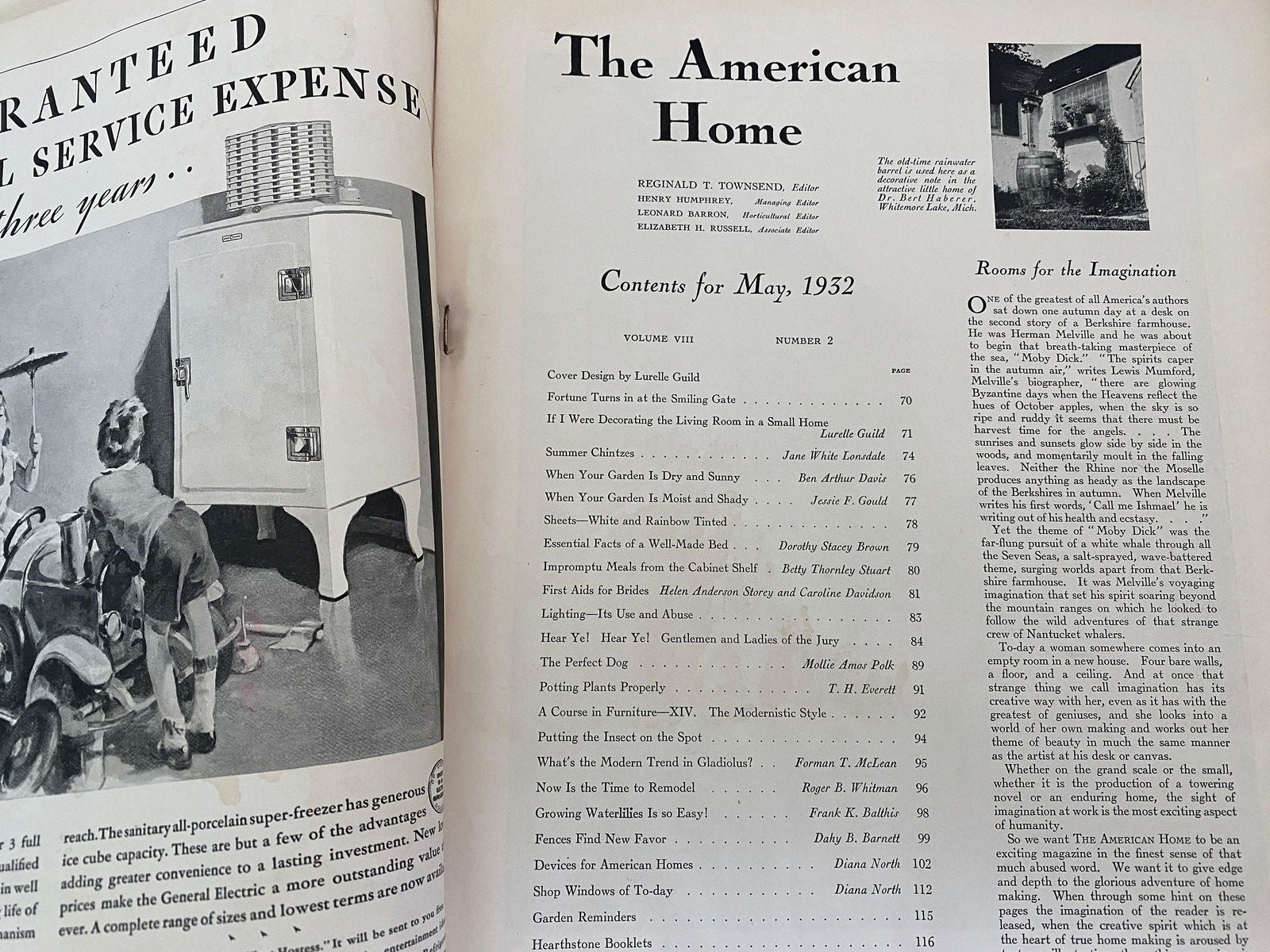 Vintage 1932 Magazine The American Home May Edition - Duckwells