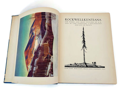 Vintage 1933 Hardcover Book Rockwellkentiana by Rockwell Kent at Duckwells