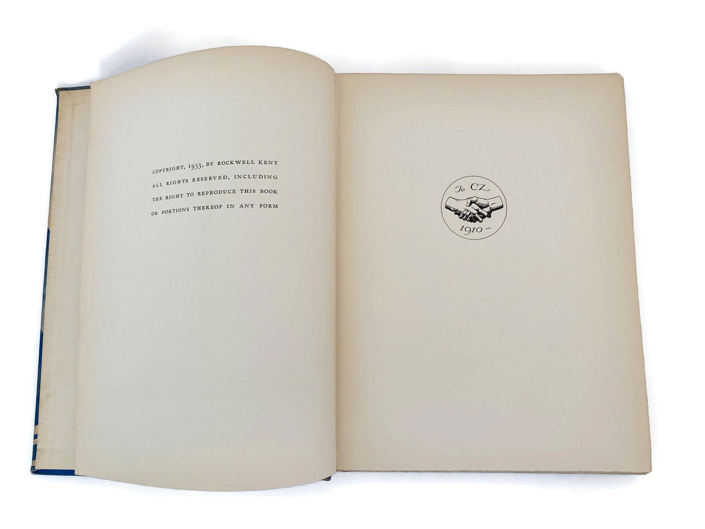 Vintage 1933 Hardcover Book Rockwellkentiana by Rockwell Kent at Duckwells