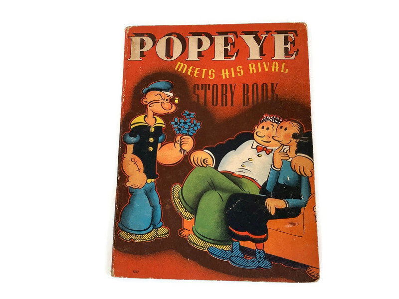 Vintage 1937 Popeye Story Book - Duckwells