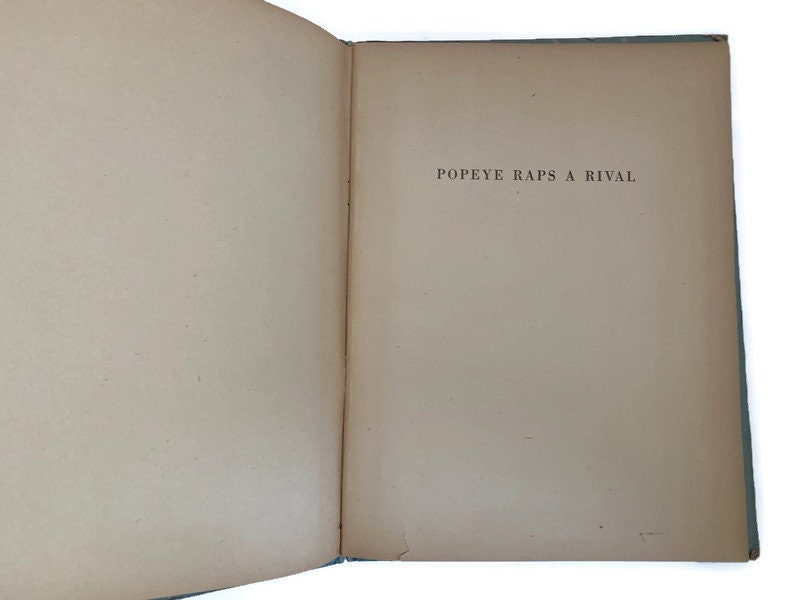 Vintage 1937 Popeye Story Book - Duckwells