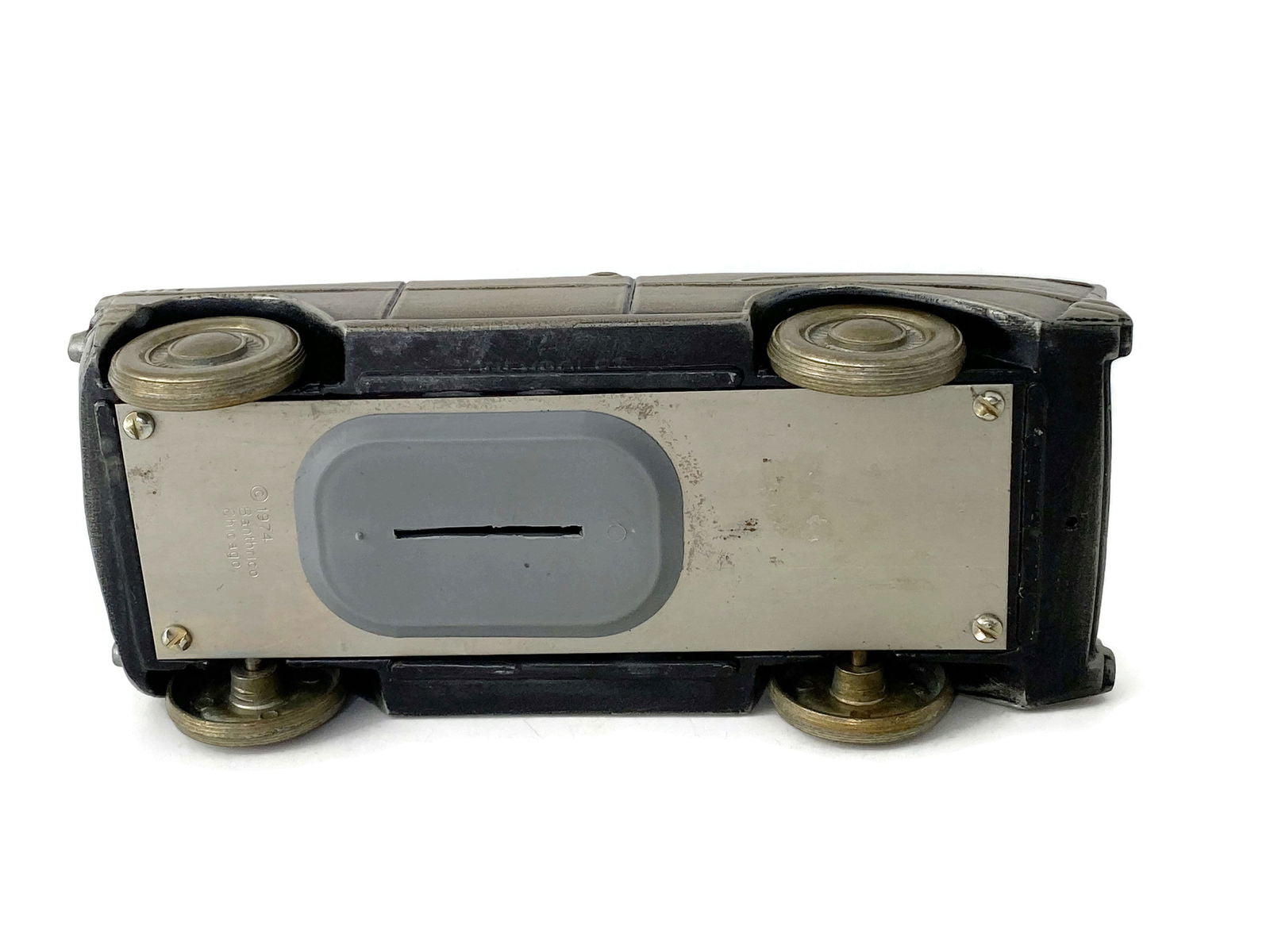 Vintage 1957 Chevy Automobile Cast Metal Coin Bank - Duckwells