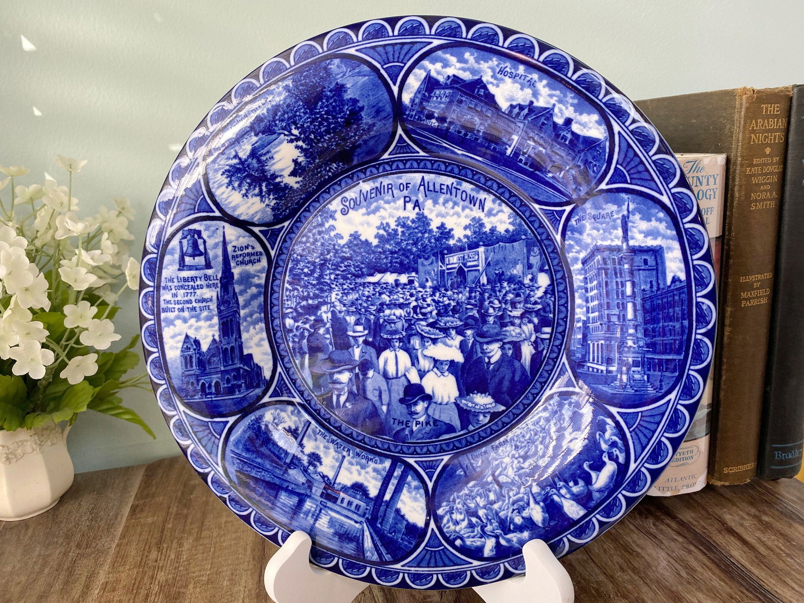 Vintage Allentown Pennsylvania Historical Plate - Duckwells